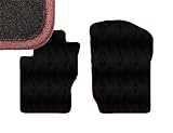 Maroon Edge Custom Fit Front Carpet Floor Mats, Black, Compatible with Mercedes-Benz ML350 2011 2010 2009 2008 2007 2006