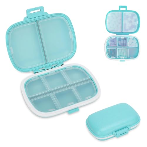 Image of GLUN Portable Empty First Aid Medicine Tablet Plastic Pouch Small Size, Mini Travel Medicine Pouch Waterproof Seal Handy Pills Pocket for Travels