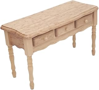 COHEALI Miniaturas Mini Móveis Móveis De Madeira Móveis De Madeira Miniaturas Mini Móveis De Casa 112 Móveis Ornamentos Em Miniatura Modelo Brinquedo Mesa Artesanato Decoração De Casa De