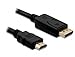 Produktbild Delock Kabel Displayport Stecker > HDMI Stecker 1m