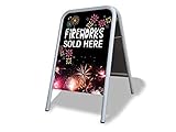 Fireworks Sold Here Large A Board Pavement Sign MEGA Listing Outdoor Street Advertising Display…