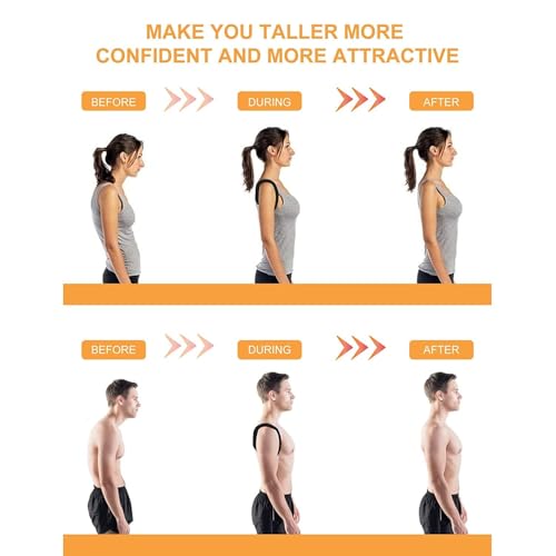 HADSOMUN Back Support Brace Pain Relief Belt for Women Men Braces Spine Straightener Breathable - Image 3
