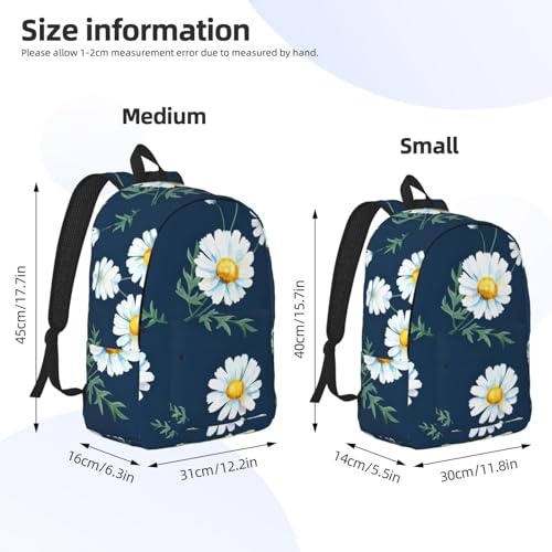 Sac à dos universitaire EdWal avec compartiment PC et imprimé marguerite - 4