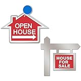 ADESIGNSTORE Real Estate Enamel Pin - House for Sale - Open House - Charm pin - Brooch Badge Realtor (Realtor PINS)