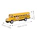 Uonlytech 2pcs Pull Back School Bus for Alloy Vehicle Models with Metal Build Realistic Design Lightweight for Indoor Outdoor Play Birthday for Boys