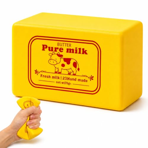 Butter Cube Squishy Slow Rising Soft Squeeze Stress Relief Foam Fidget Toy