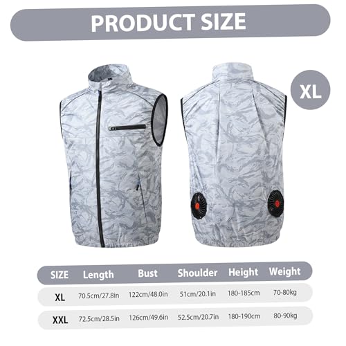Gilet de refroidissement circulation 3D et batterie longue durée