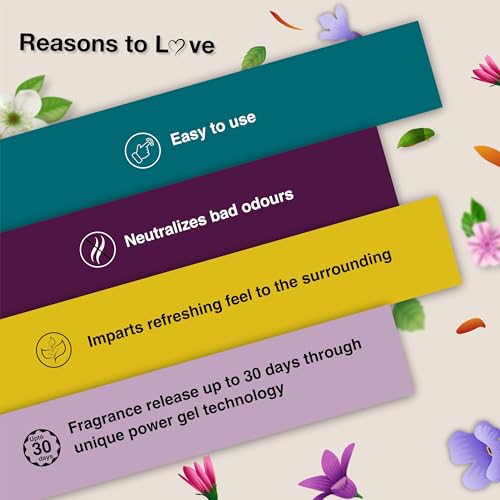 Image of AVL Deo N Fresh Air Freshener Pack of 6 | Assorted Fragrances | Lasts up to 30 Days | Odour Control | Gel Pocket | Air Freshener for Bathroom, Toilet, Home & Office