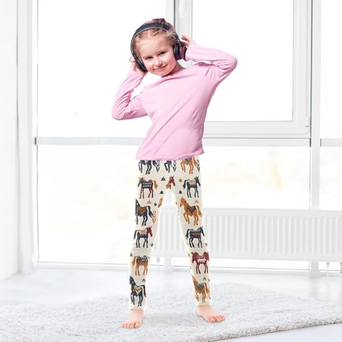 Bolaz Toddler Girls Leggings Printed Yoga Pants Leggings Horse and Grass for Kids4