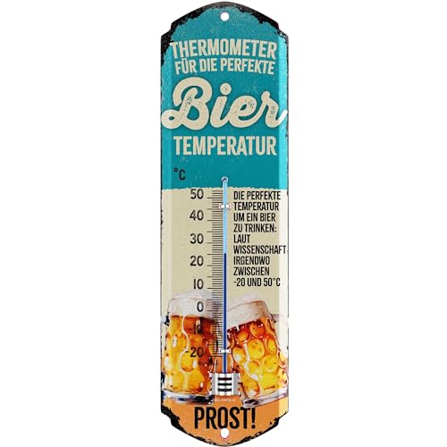 LANOLU Thermometer BIER Temperatur 8x28cm