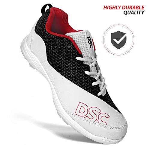 Image of DSC Rigor X Men's Cricket Shoes | Lightweight & Durable Cricket Footwear | Anti-Slip Sole for Better Grip | Comfortable Sports Shoes for Training & Matches |