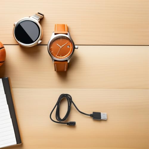 Cable de carga magnético compatible con smartwatch accesorio usb universal de 60 cm negro 6