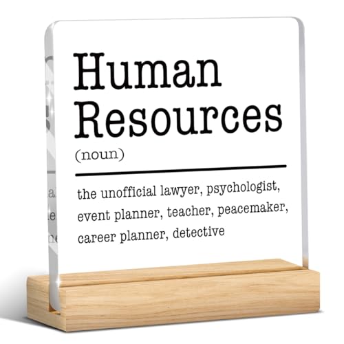 Human Resources Office Decor, Human Resources Gifts for Men Women, Hr Office Decoration, Funny Hr Gifts, Manager Director Human Resources Desk Decor Acrylic Desk Decoration