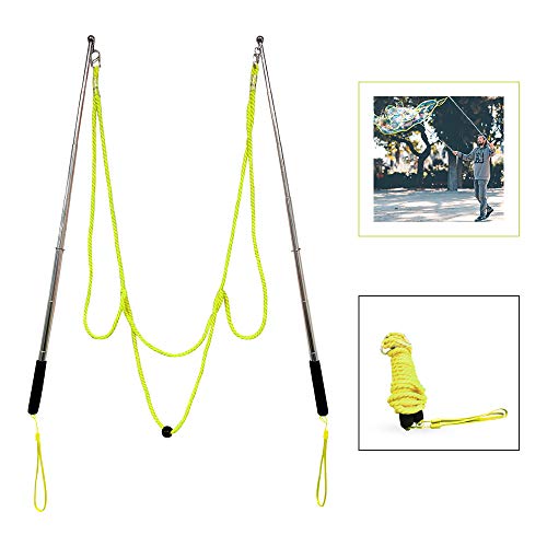 UBITREE Bubble Wands voor Kids Telescopisch Ontwerp Grote Bubble Maker Outdoor Indoor Activiteit Party Gunsten Levert Verjaardagscadeau Zomer Speelgoed voor Kinderen, Zwart Handvat