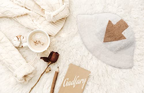 Image of Bucket Hat Women Furry Fuzzy Bucket Hats for Ladies, Winter Warm Fluffy Plush Faux Fur Hat for Women