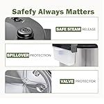 Simple Deluxe 14-in-1 Electric Pressure Cooker - 6QT Stainless Steel Slow & Rice Cooker, Steamer, Sauté, Yogurt Maker, Multi-Cooker with Dishwasher-Safe & Non-Stick - Image 4