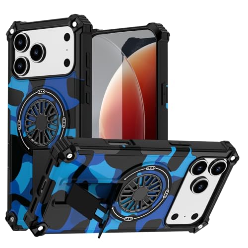 Coque iPhone 17 Pro avec support antichoc silicone rigide pour visionnage de vidéos