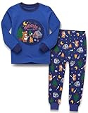 VAENAIT BABY] Toddler Kids Junior Pajamas Viscose derived from Bamboo Animal Pjs Set Camping Bear 4-5 Years L