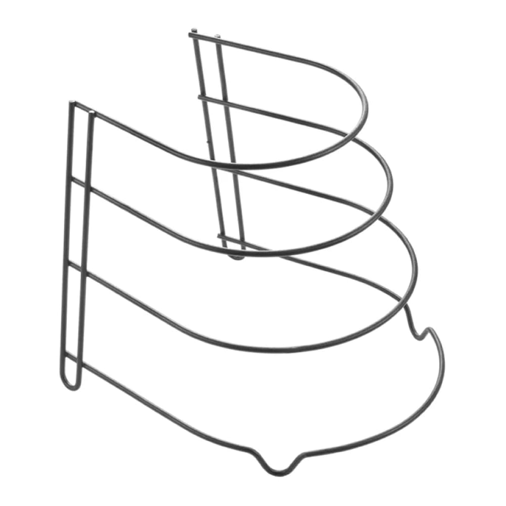 Metaltex Black Lava Canyon - Horizontal 4 Tier Frying Pan Rack - Space-Saving Pan Organiser For Cupboard - Frying Pan Storage With Touch-Therm Finish - 23 X 27 X 23Cm,