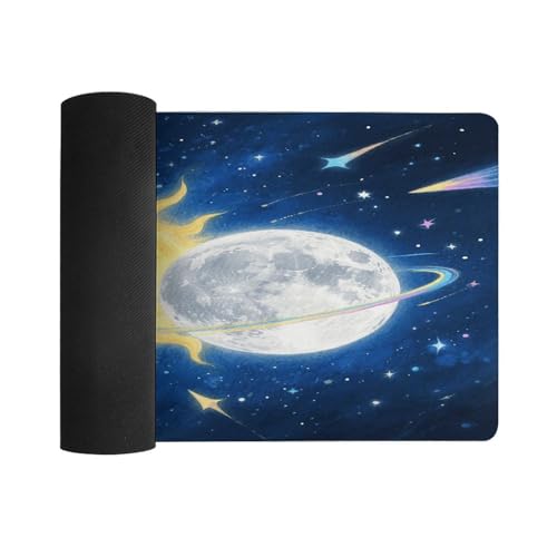 Moon Sun Desk Mat Mouse Pad Grande Antideslizante miniatura 3