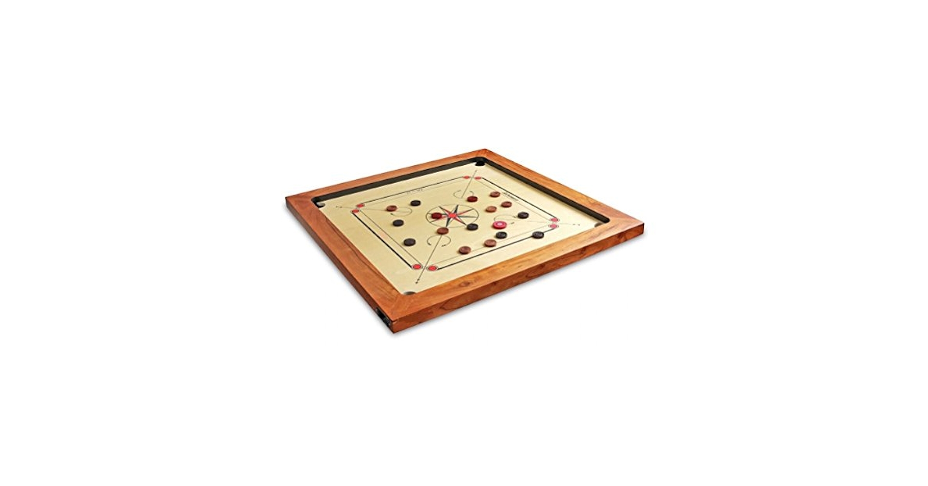 Amazon.co.jp: Surco Vintage-K Carrom Board with Coins and