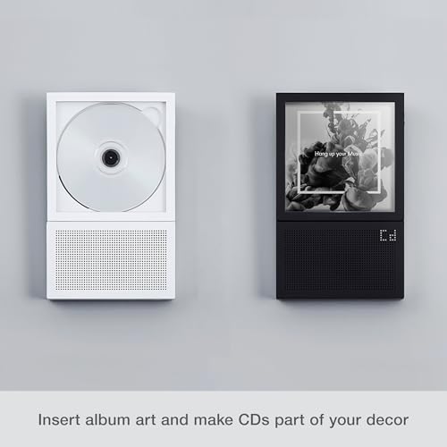 Image of [ km5 ] Rechargeable CD Player with Bluetooth [ Instant Disk Audio CP2 (White) ] Hi-Fi Audio Portable CD Player for Car