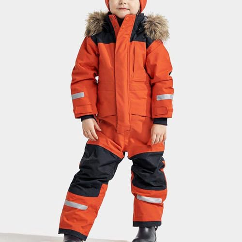 Snow Suits Kids Girls Boys Winter One Piece Snowsuits Waterproof Windproof Outdoor Snowboarding Ski Suits Overalls2