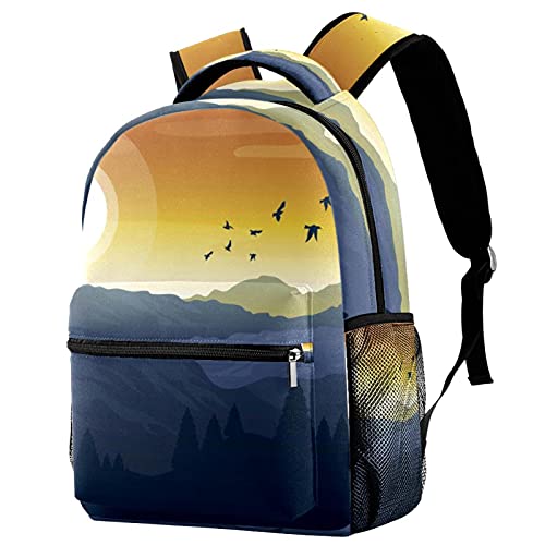Sac à dos enfants floral rose en sergé résistant et confortable pour école et loisirs