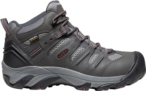 Image of KEEN Utility Men's Lansing Mid Height Steel Toe Waterproof Work Boots