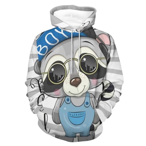 Sweat à capuche raton laveur UMENG, le pull réconfortant pour vos week-ends