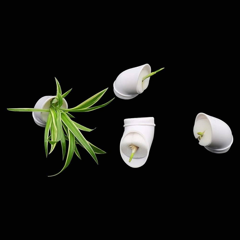 40Pcs DIY Hydroponic Pots for Vertical Tower Vegetables Growing System - White - 32mm