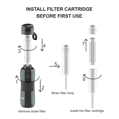 Tayama Alkaline Water Bottle Filter Cartridge (2-Pack) - Thumbnail 3