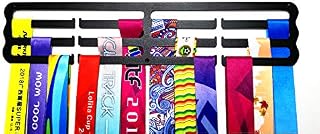 Medal Hangers Awards Holder Medal Rack Medal Display Stand Black Steel Best Gifts for Sporting Honors (Black Blank Three Row)