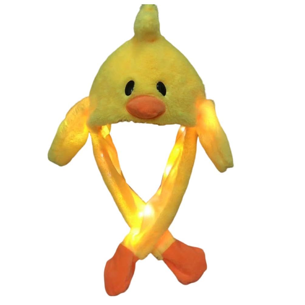 Led Duck Hat With Moving Ears Led Animal Hat Earflap Floppy Ear Hat Moving Ears Jumping Ears Hat Plush Trapper Hat Floppy Ear Hat Moving Ears Kids