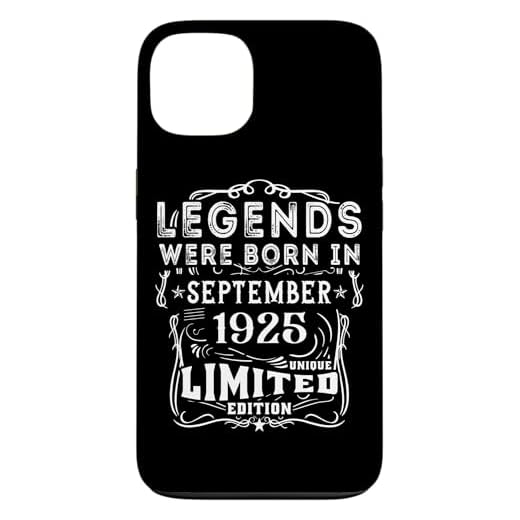 Carcasa para iPhone 13 Cumpleaños Septiembre 1925 Edición Limitada Regalo Vintage
