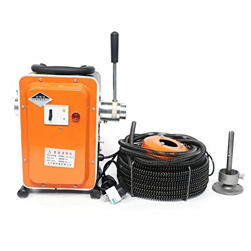750W Rohrreinigungs Maschine Rohrreinigungsmaschine Rohrreinigungsgerät Rohrreinigungsspirale Rohrreiniger Abflussreiniger für Zuhause Bad Küche IP44 Cover