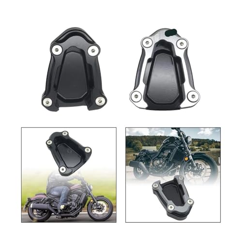 Support latéral moto extension de béquille et plaque protection modification - 5
