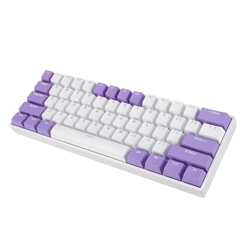 SparkFeng Clavier de Jeu mécanique 60% à 61 Touches, Clavier Filaire rétroéclairé RGB à interrupteurs Rouges avec connectivité USB-C, Design Compact à Anti-ghosting sur Toutes Les Touches, – vue 2