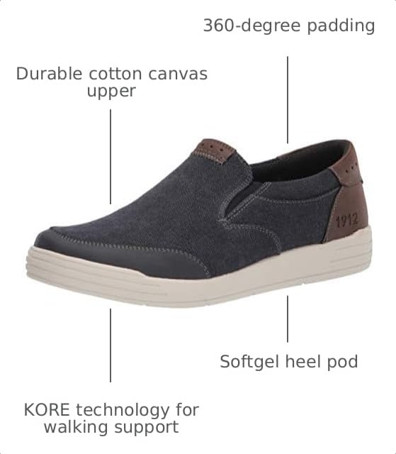 Image of Nunn Bush City Walk Canvas Moc Toe Slip-On