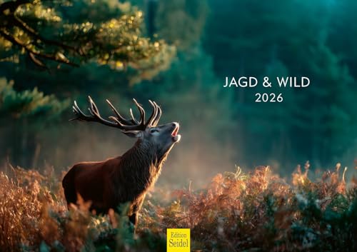 Edition Seidel Premium Kalender Jagd und Wild 2026 Format DIN A3 Wandkalender Wildtiere Reh Hirsch Wildschwein Fuchs Natur Wald