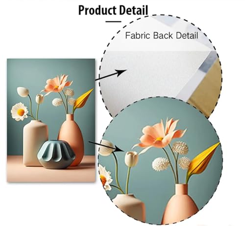 Vaso fiore wabi sabi impression HD pour masquer les grands murs vides - 3