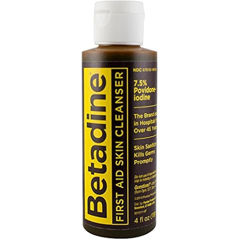 Betadine Skin Cleanser, 4 Ounces, Antiseptic Hand Wash Cover