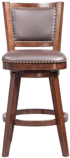 Boraam 29'' Swivel Bar Stool, Brown/Cappuccino