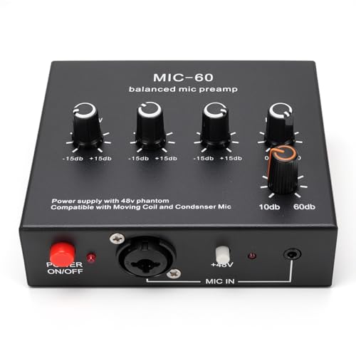 Préampli de microphone pour booster le volume de votre micro dynamique SM7B avec câble XLR