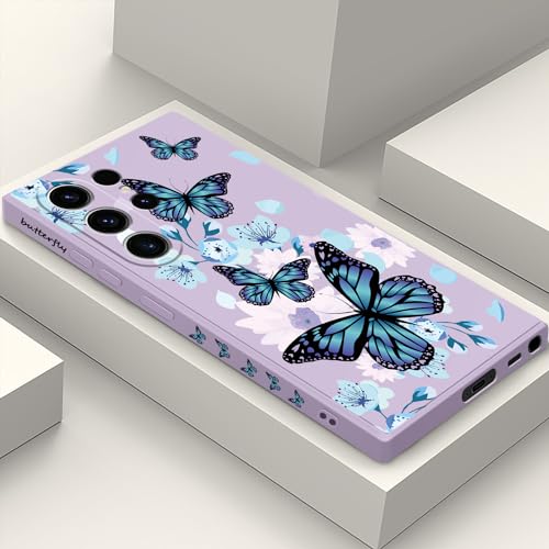 Coque Samsung S23 Ultra silicone motif créatif violet clair protection fine 6,8"