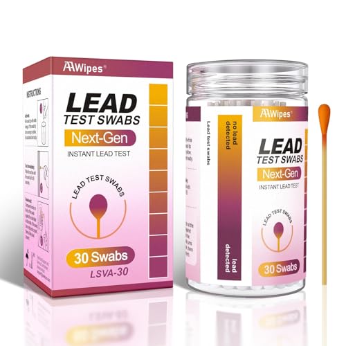 AAwipes Lead Test Kit 30 Swabs Enhanced Lead Testing Formulation At Home Lead Paint Test Kit Testing...