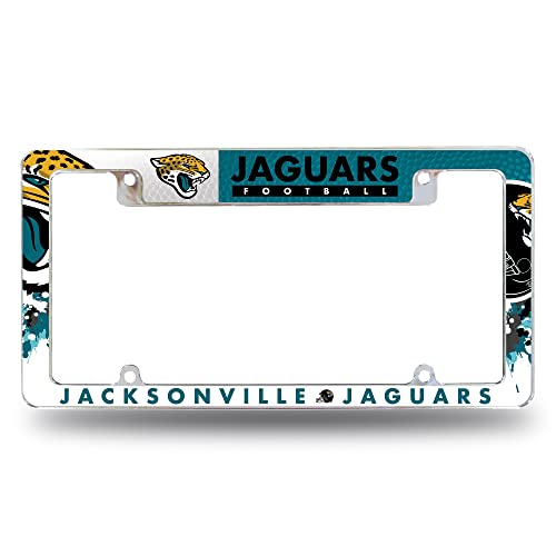 Cadre de plaque Jacksonville Jaguars NFL en chrome pour auto et SUV