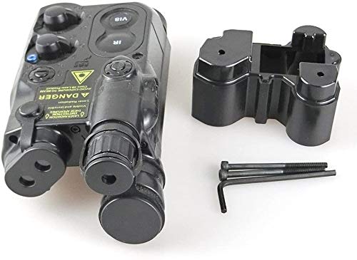 Caja de batería negra Tactical Airsoft AN/PEQ16 para Dummy y AEG con ris Cover
