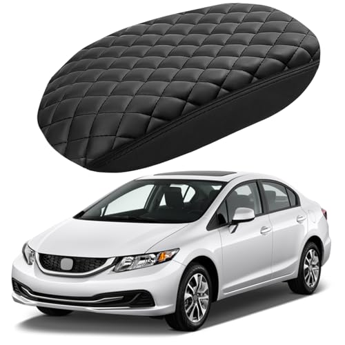 Image of Center Console Armrest Cover for Honda Civic 2006 2007 2008 2009 2010 2011 Fully Covered Anti-Scratch Protector Interior Accessories