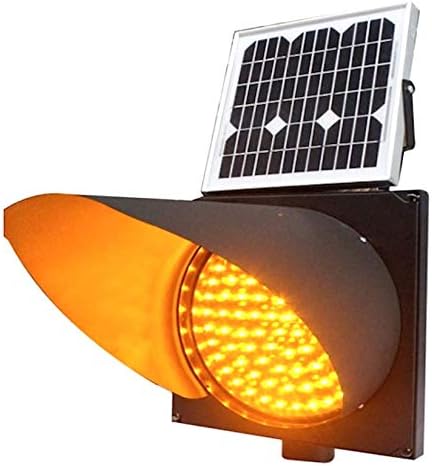 12" Amber Solar Powered Flashing Beacon